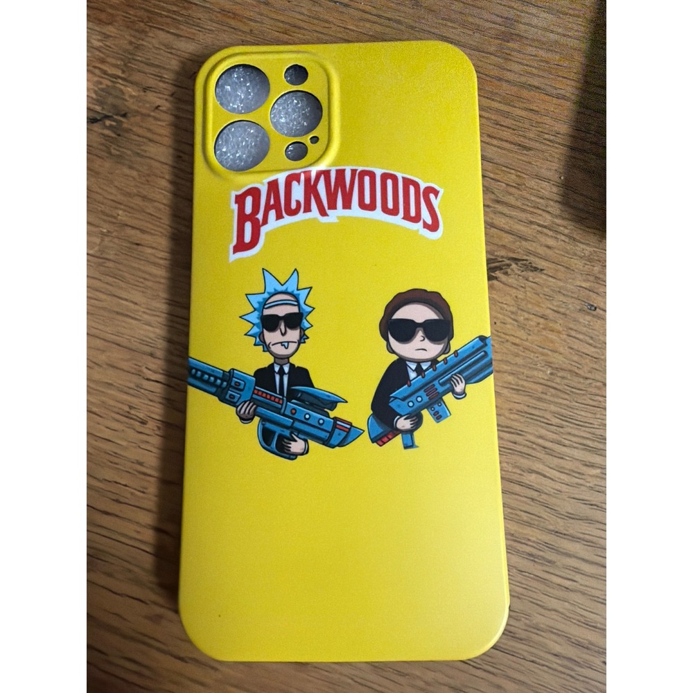 Yellow Backwoods Rick and Morty Parody iPhone 11 Pro Max Case Silicone Cover